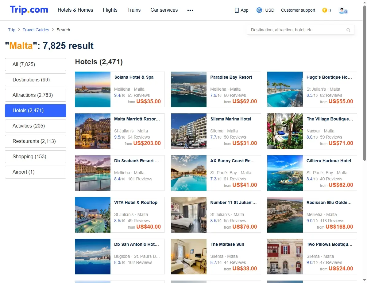 Hotelangebote Malta