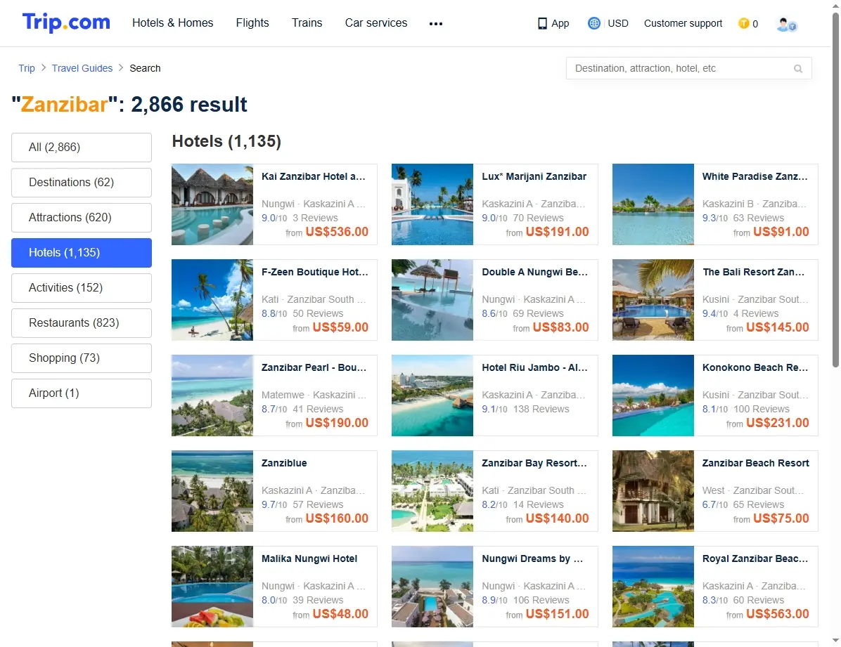 Hotelangebote in Sansibar
