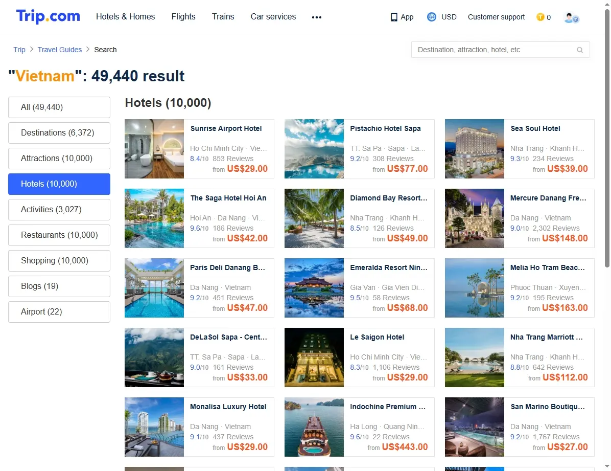 Hotelangebote in Vietnam finden