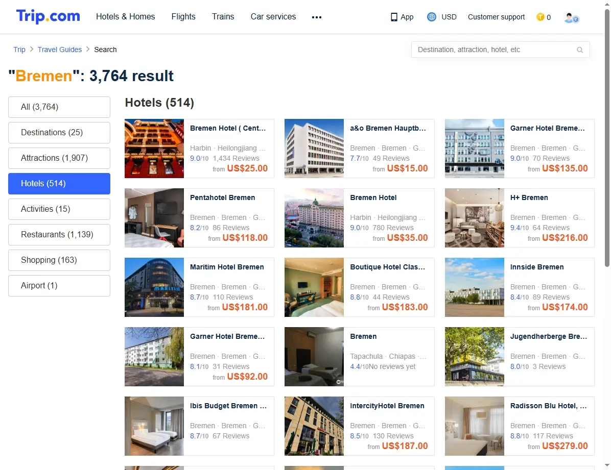 Hotelangebote in Bremen buchen
