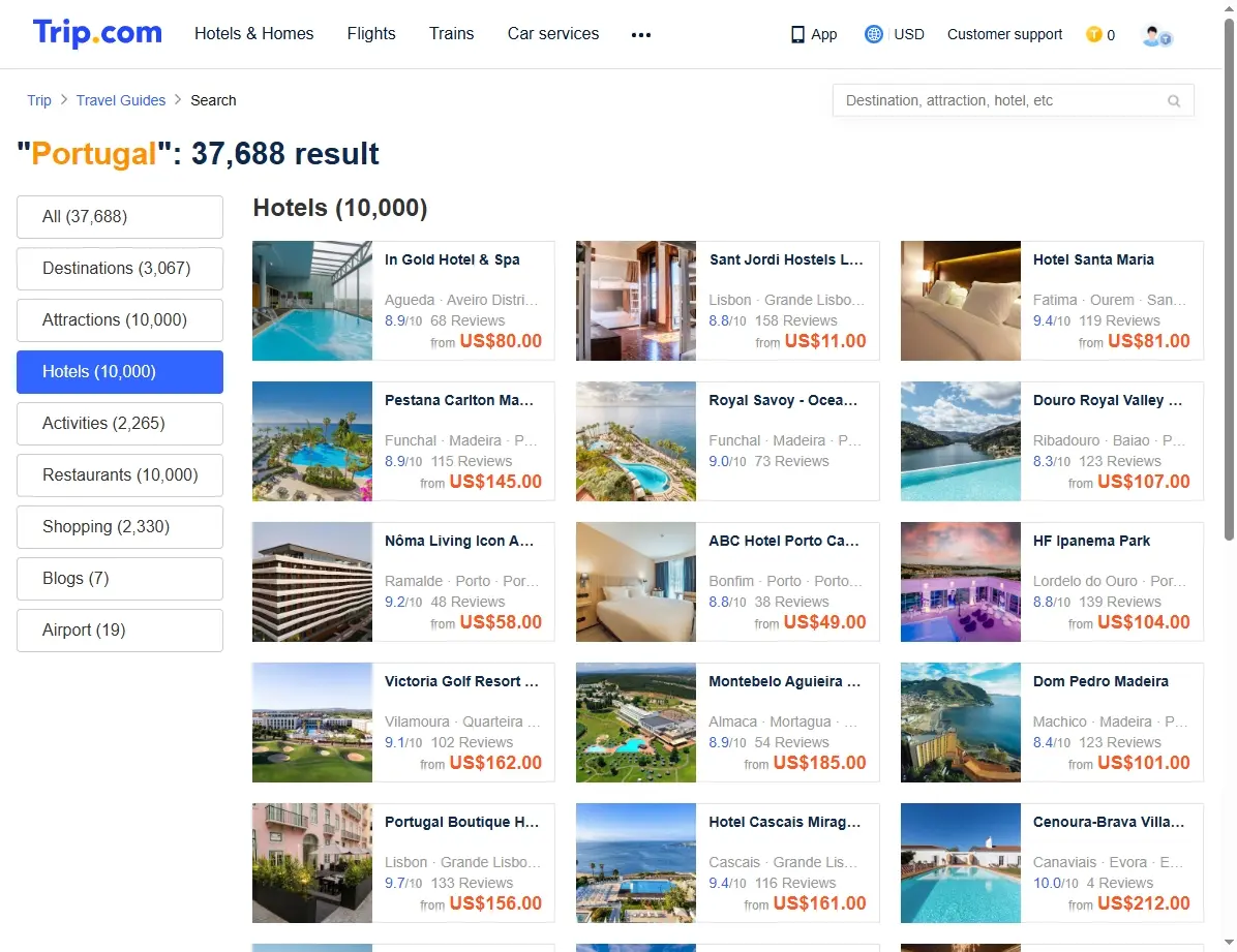 Hotels in Portugal buchen