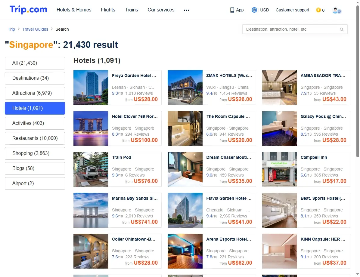 Hotelangebote in Singapur