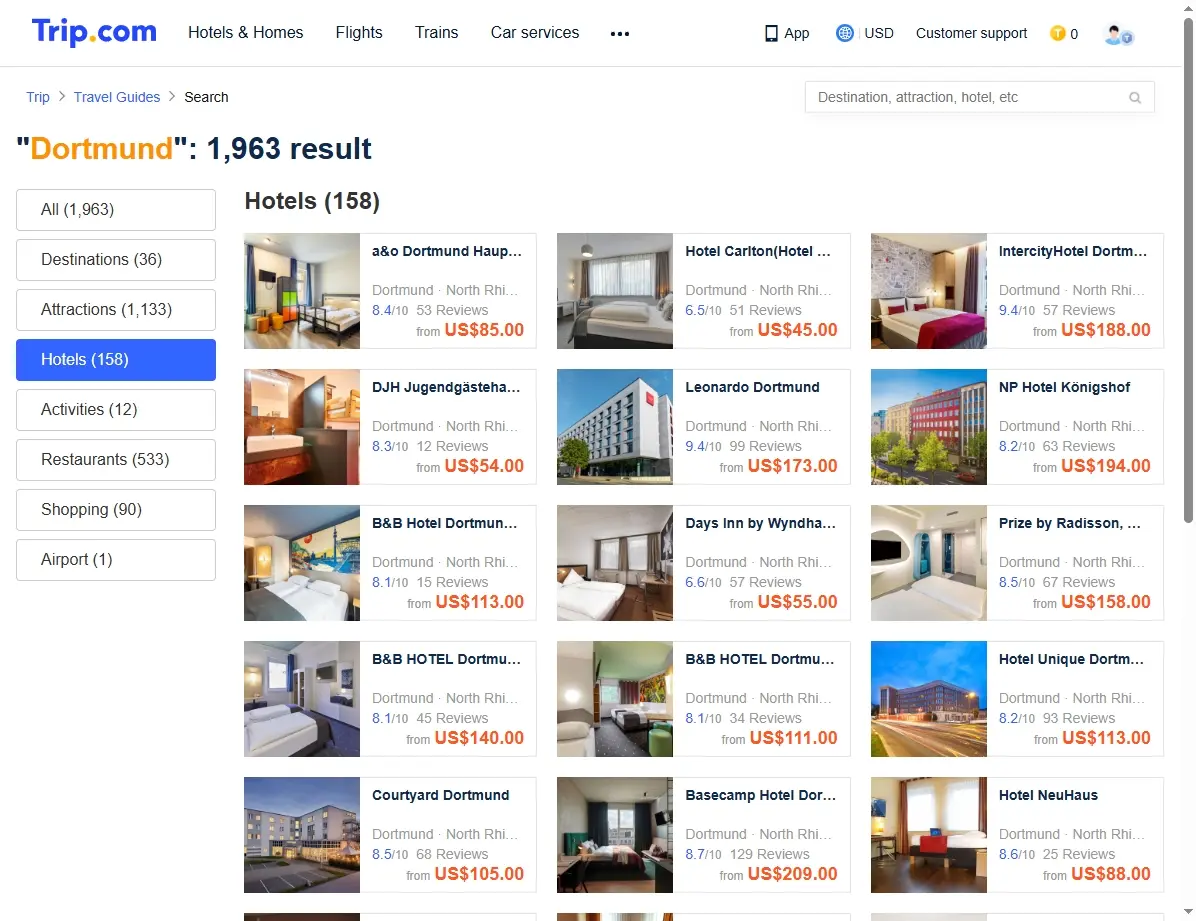 Hotelangebote am Zielort