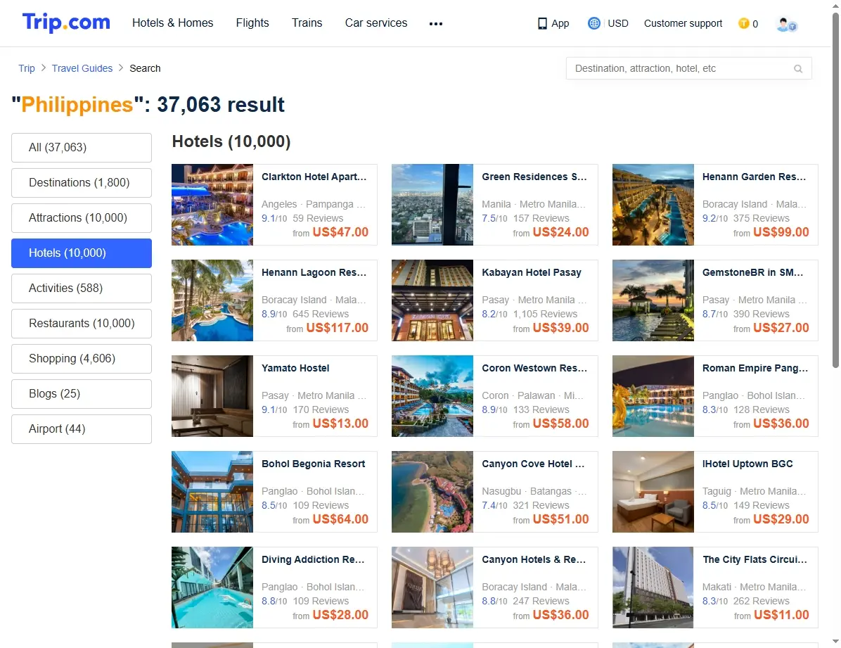 Hotels in den Philippinen: Angebote bei Trip.com