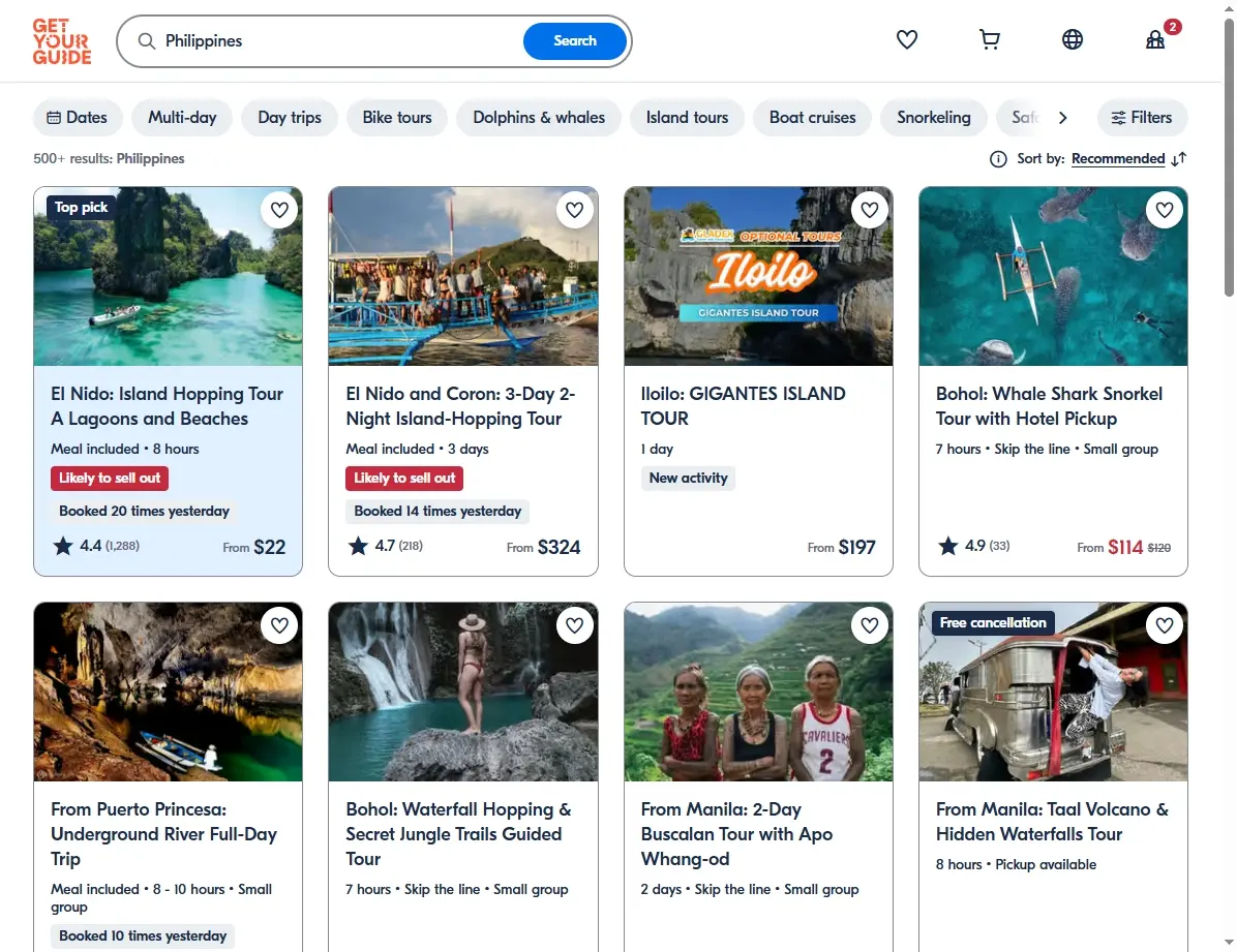 Aktivitäten und Touren auf den Philippinen bei GetYourGuide