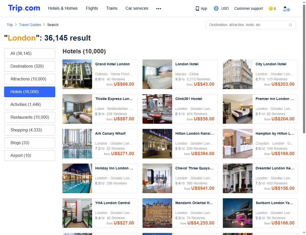 Hotelangebote in London