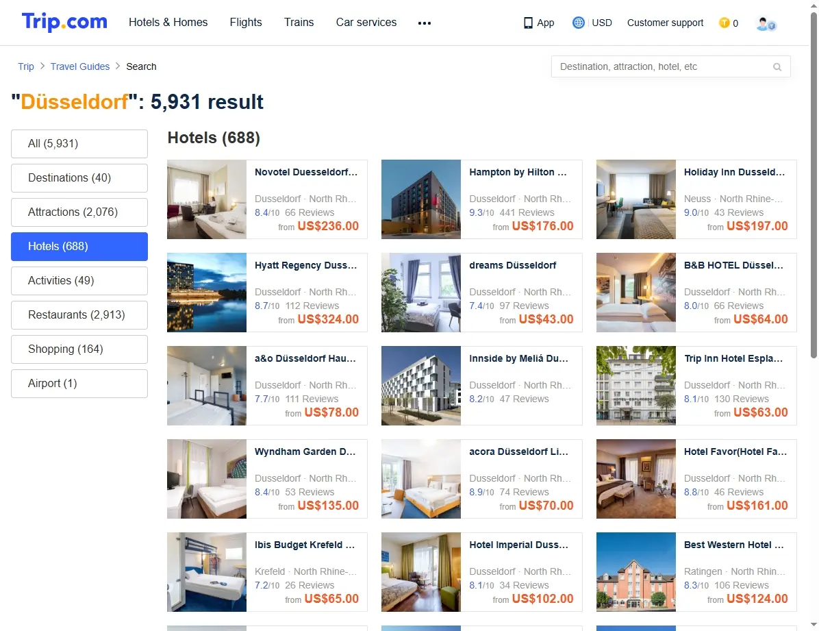 Hotelangebote in Düsseldorf