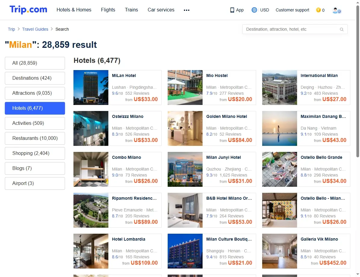 Hotelangebote in Mailand