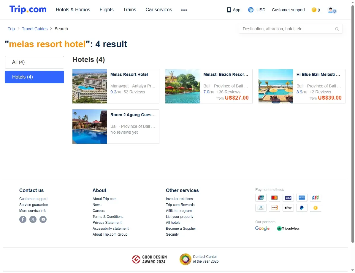 Spezielle Hotelangebote für das Melas Resort Hotel in Side