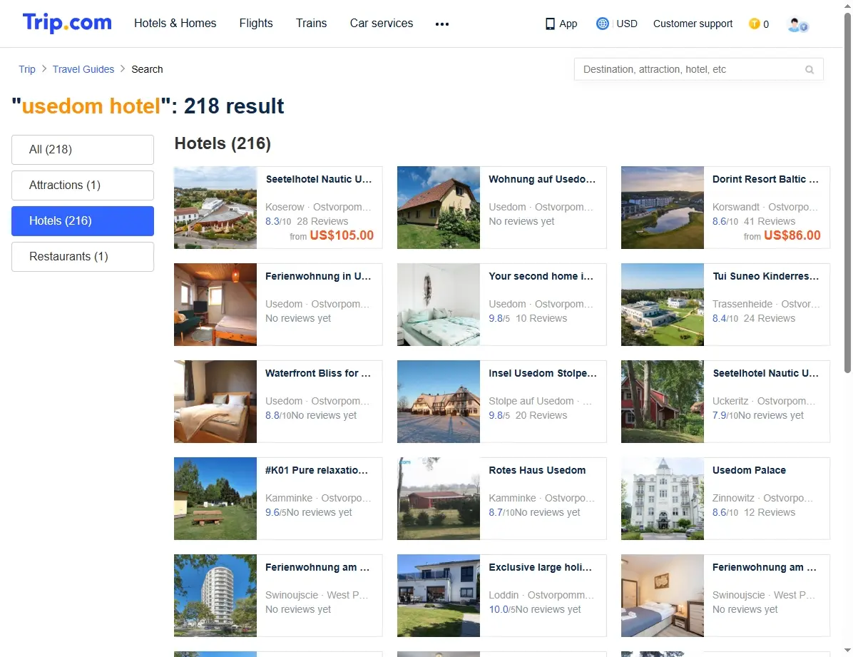 Sonderangebote für Usedom Hotels