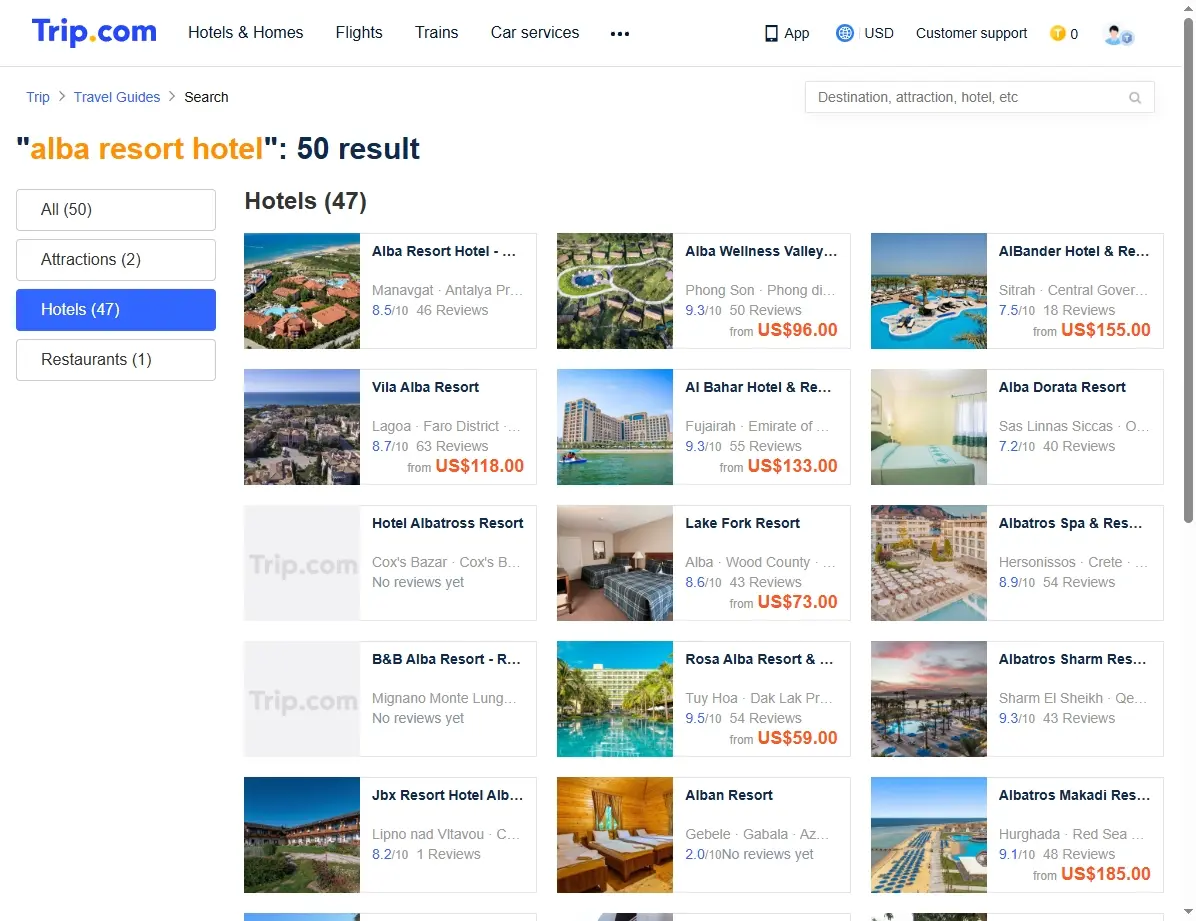 Spezialangebote für das Alba Resort Hotel bei Trip.com