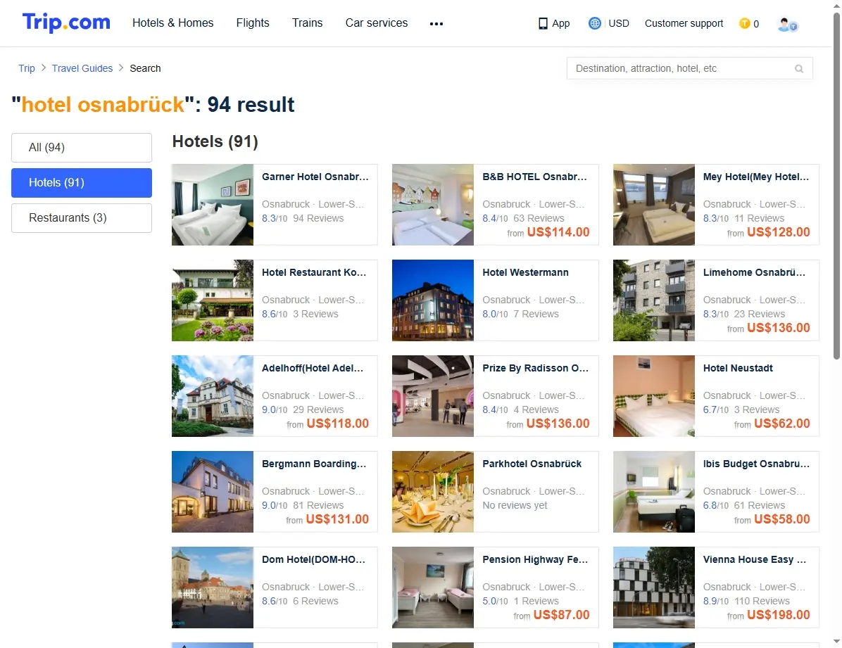 Sonderangebote für Hotels in Osnabrück