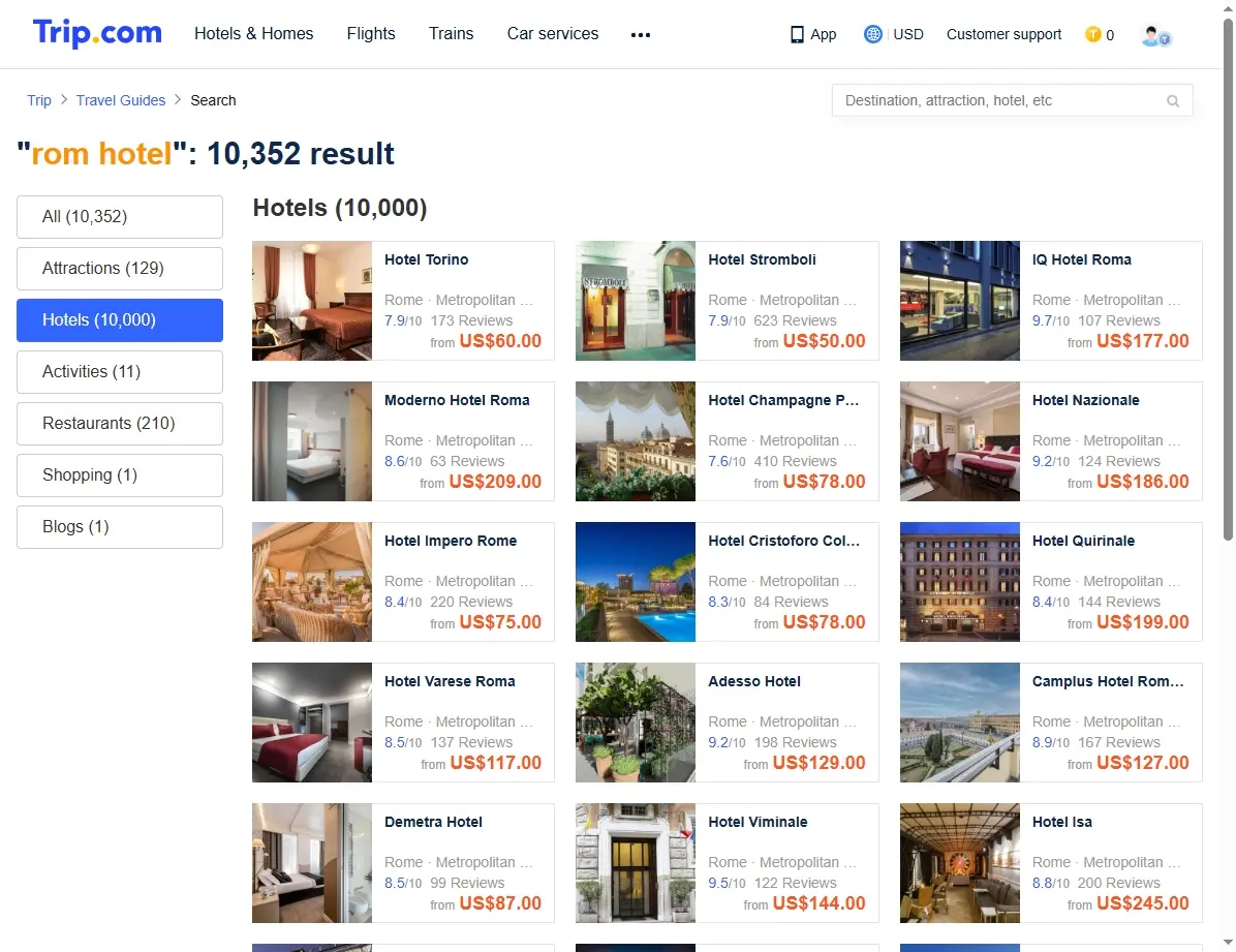 Spezielle Hotelangebote Rom