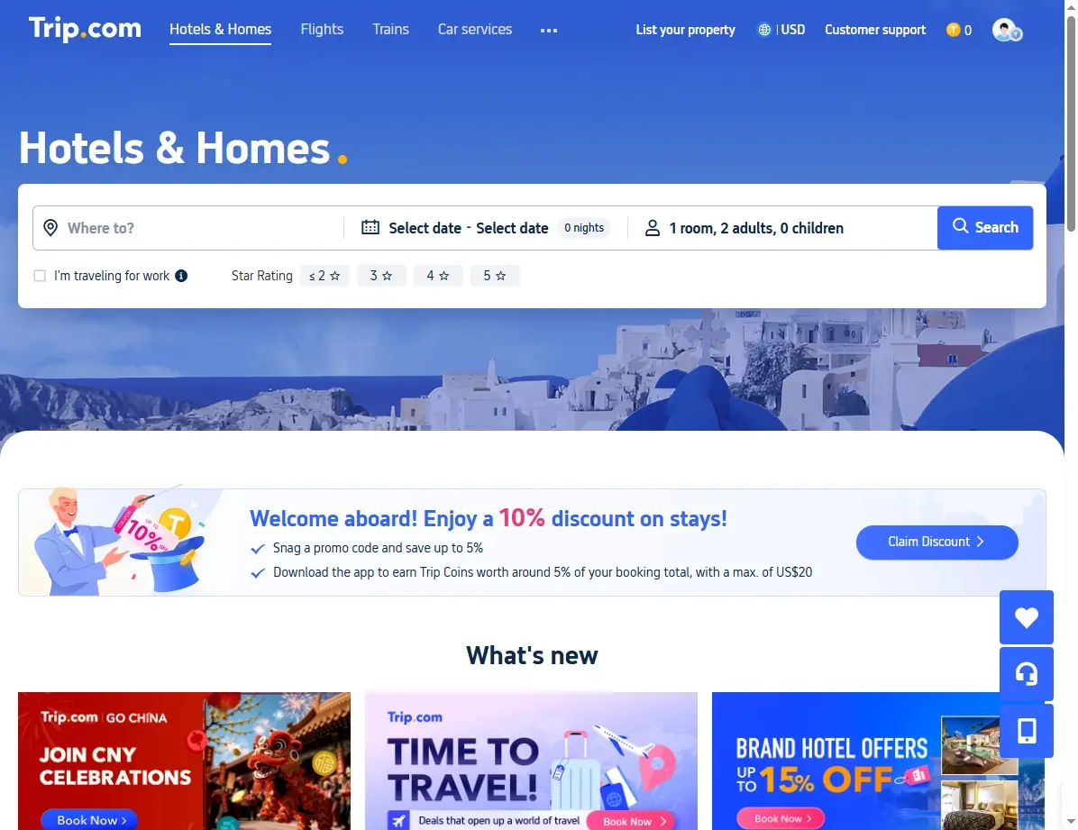Screenshot einer Website mit Delphin Imperial Hotel Deals