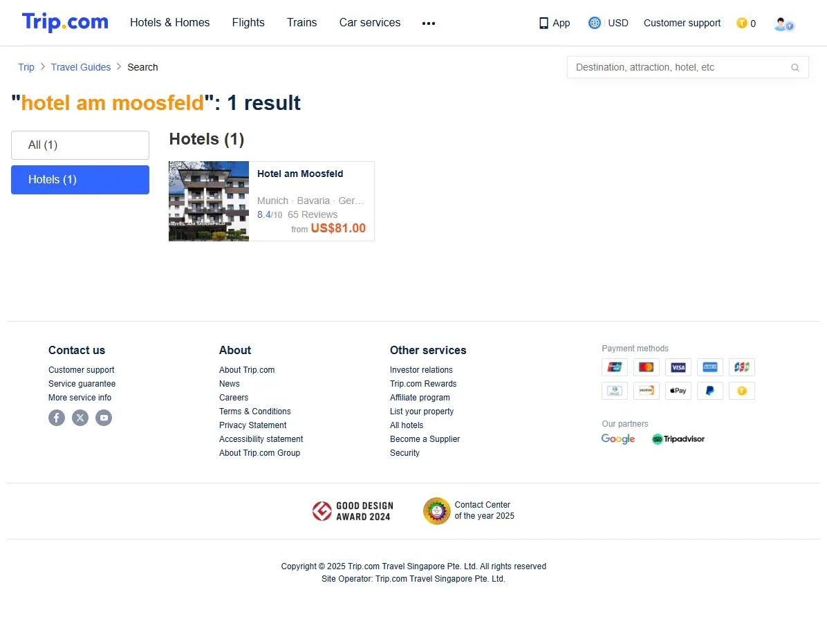 Spezialangebote für Hotel am Moosfeld auf Trip.com