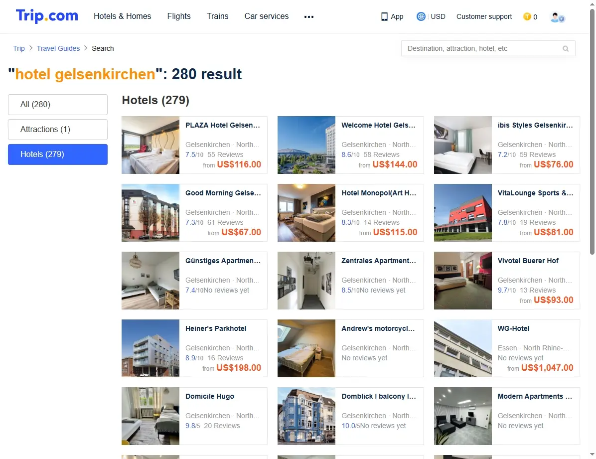 Spezialangebote für Hotels in Gelsenkirchen auf Trip.com