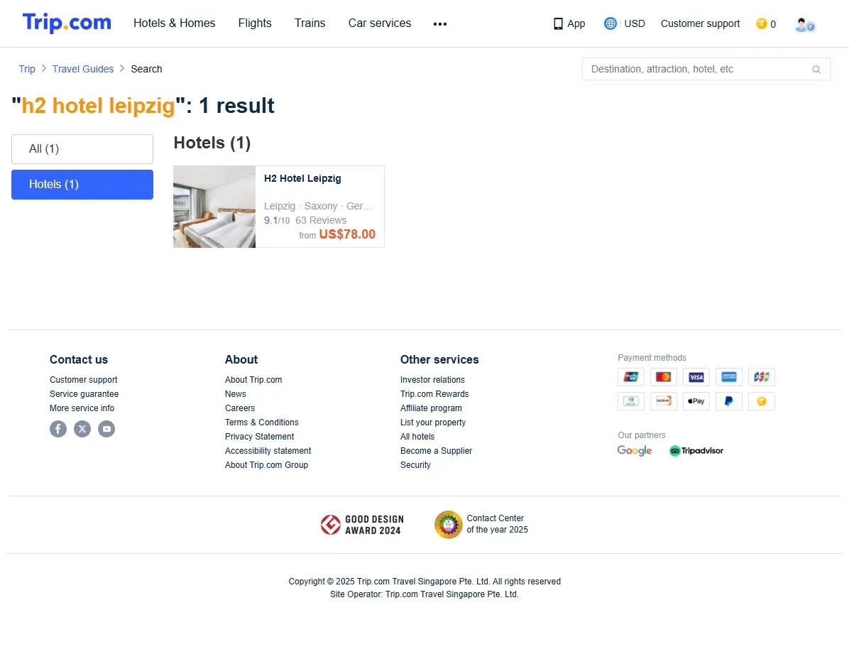 Spezielle Hotelangebote für das h2 hotel leipzig