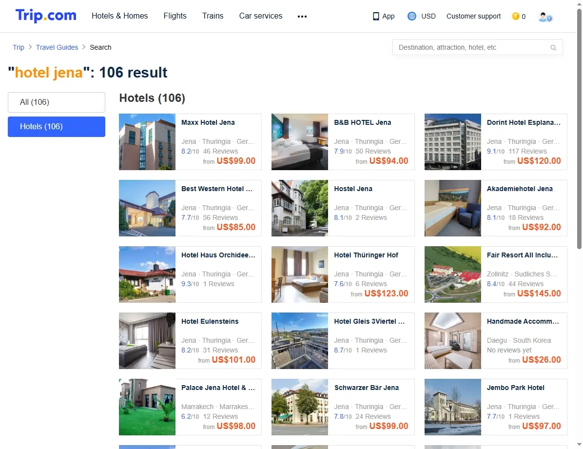 Spezielle Hotelangebote in Jena