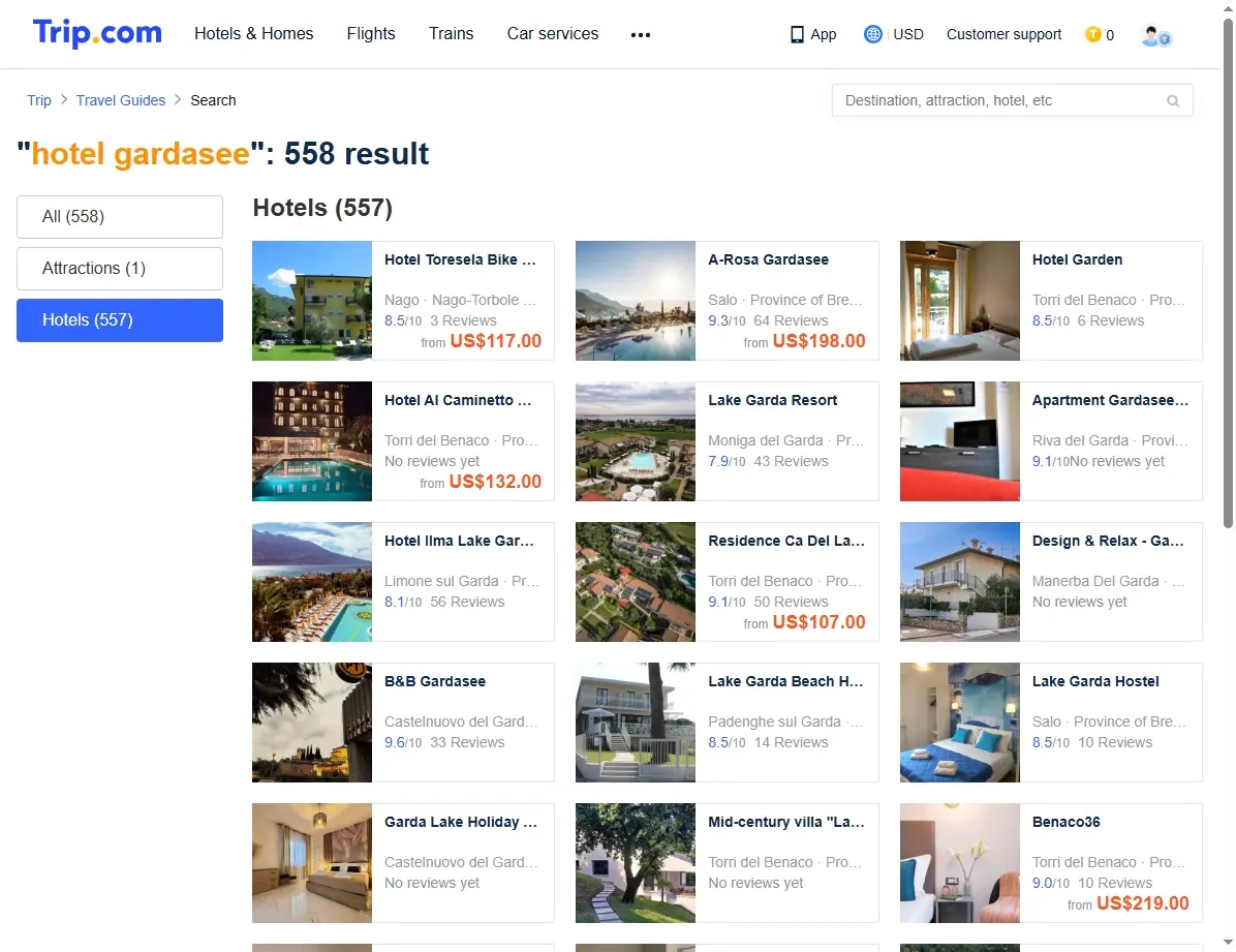Spezialangebote für Hotels am Gardasee