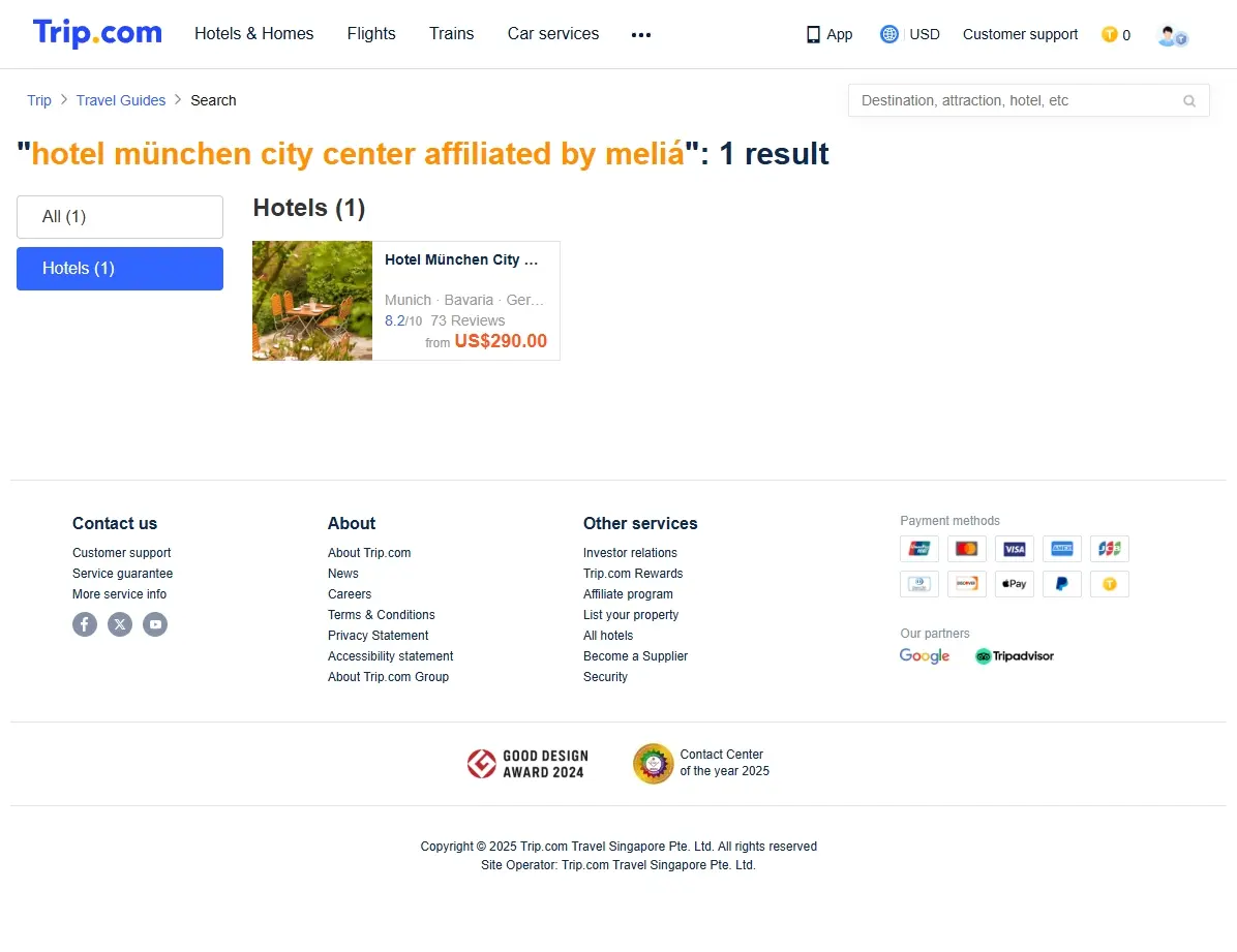 Spezialangebote für das Hotel München City Center auf Trip.com