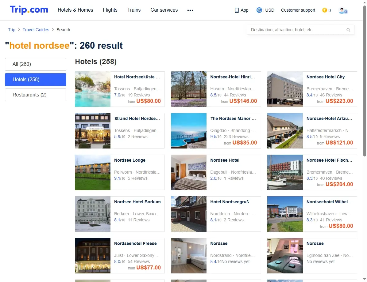 Spezialangebote für Hotels an der Nordsee