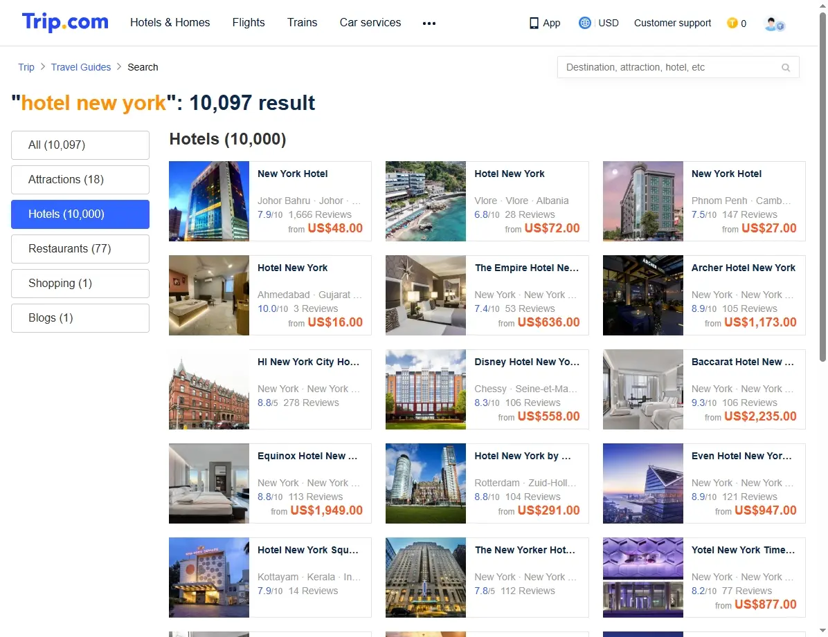 Spezialangebote für New York Hotels