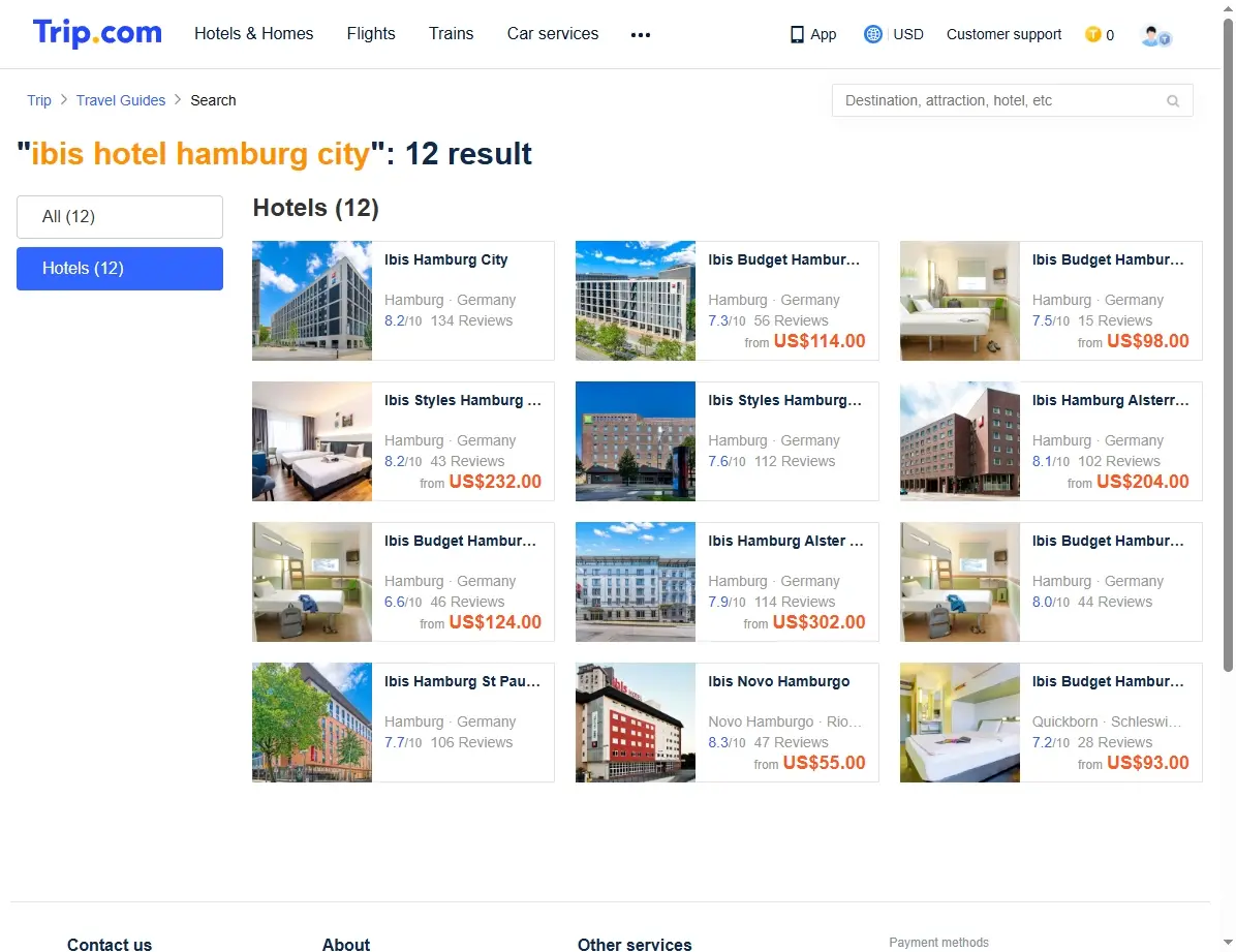 Spezialangebote für das ibis hotel hamburg city