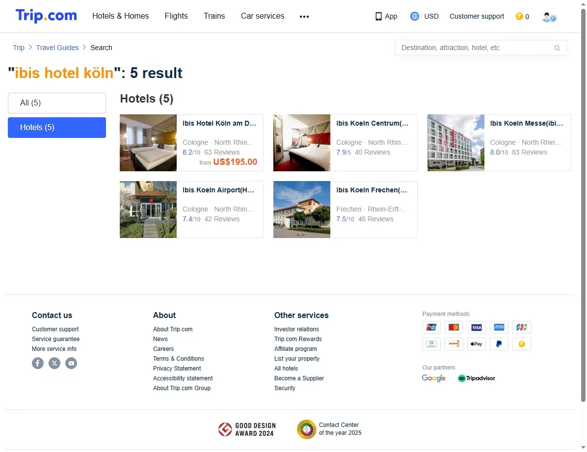 Spezielle Hotelangebote für ibis Hotel Köln