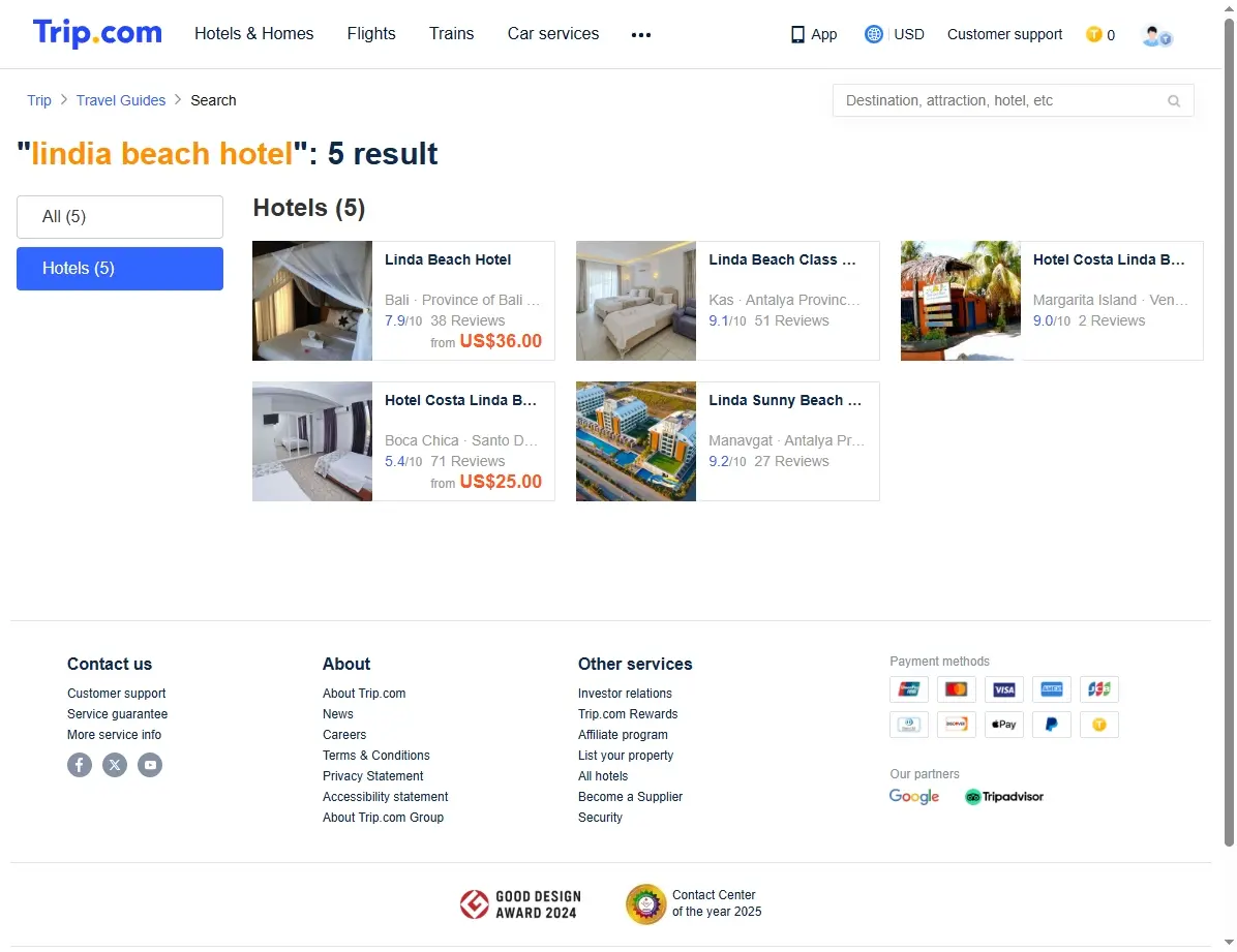Spezialangebote für das Lindia Beach Hotel