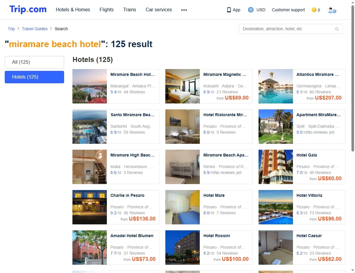 Spezialangebote für Miramare Beach Hotel