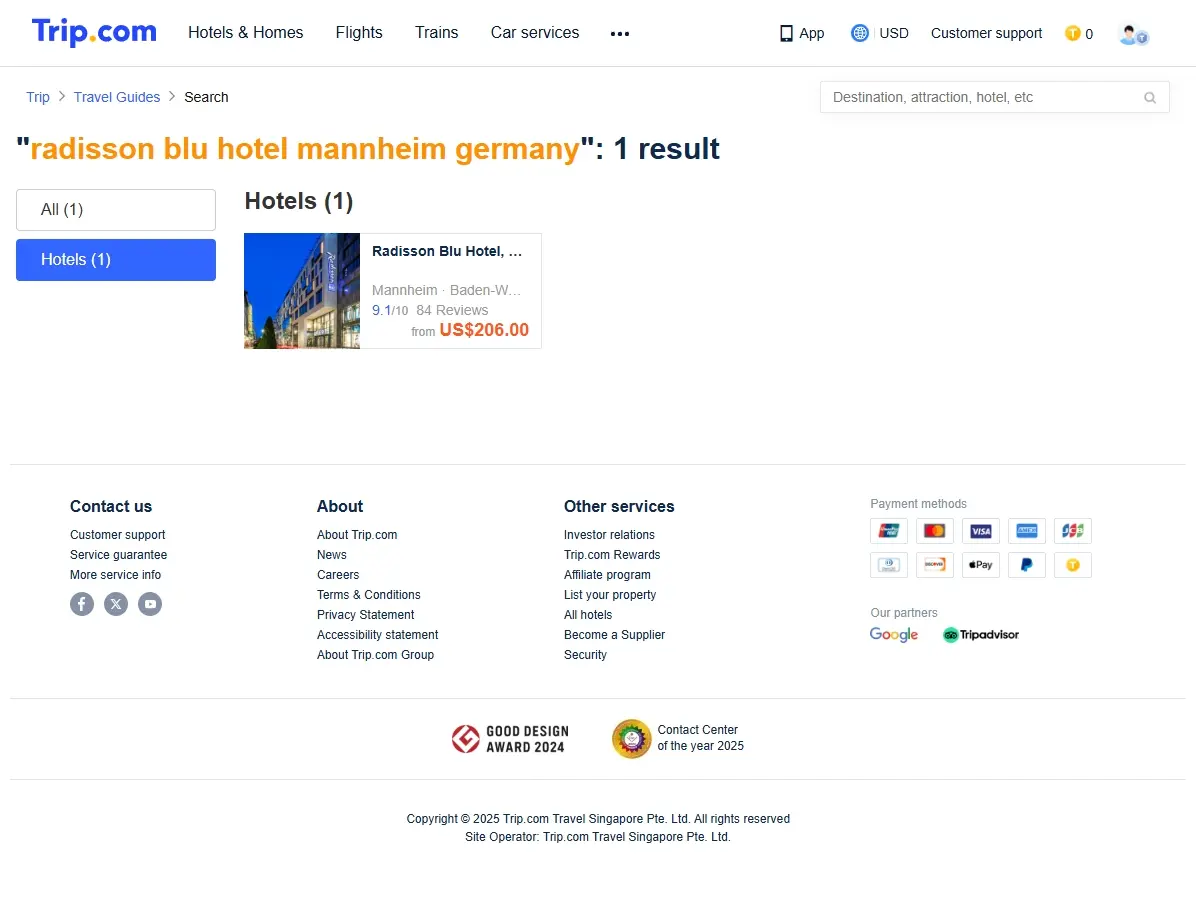 Spezialangebote für Hotels in Mannheim