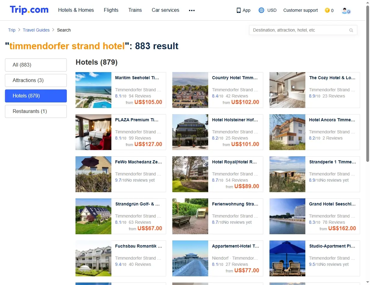 Sonderangebote für Timmendorfer Strand Hotels