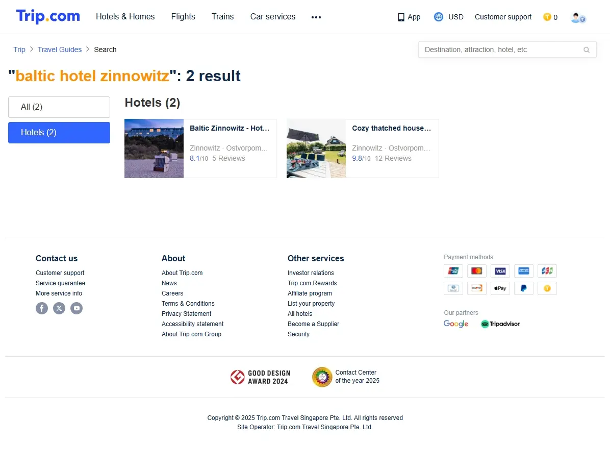 Sonderangebote für das Baltic Hotel Zinnowitz bei Trip.com