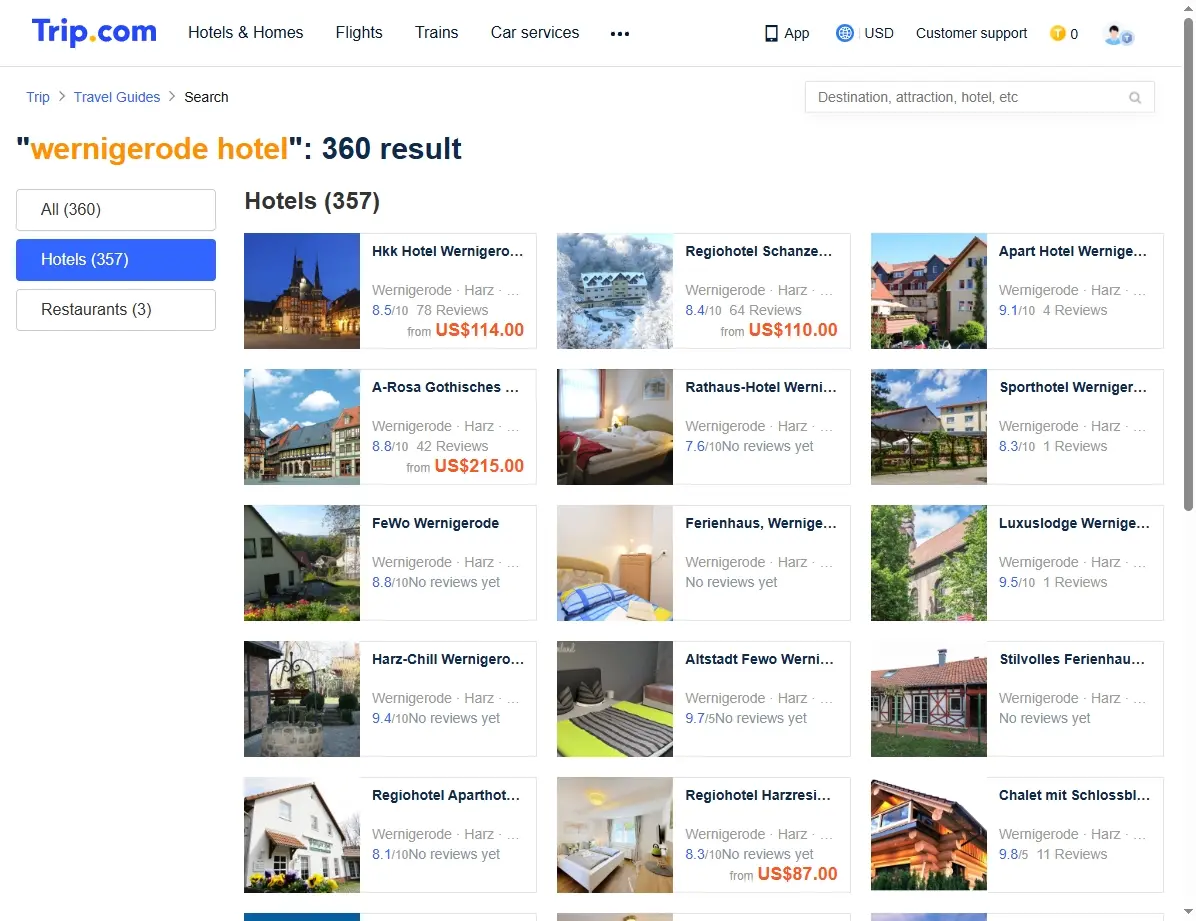 Spezielle Angebote für Wernigerode Hotels auf Trip.com