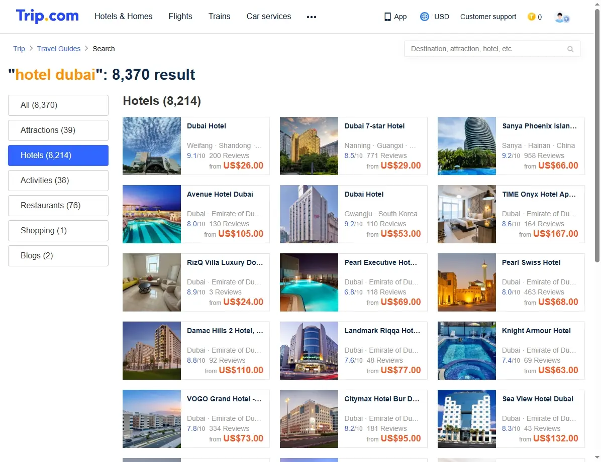 Spezialangebote für Hotel in Dubai suchen
