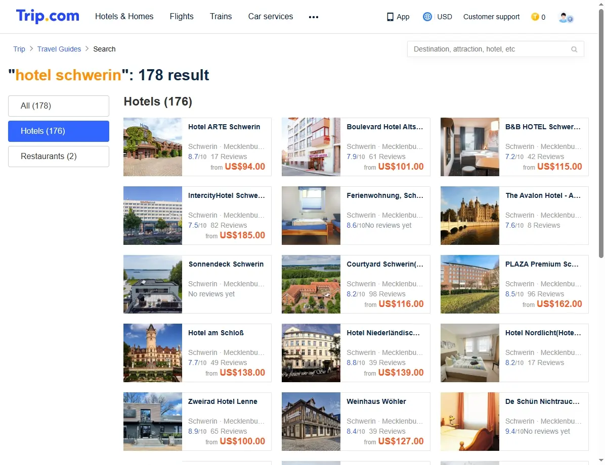 Spezialangebote für Hotels in Schwerin