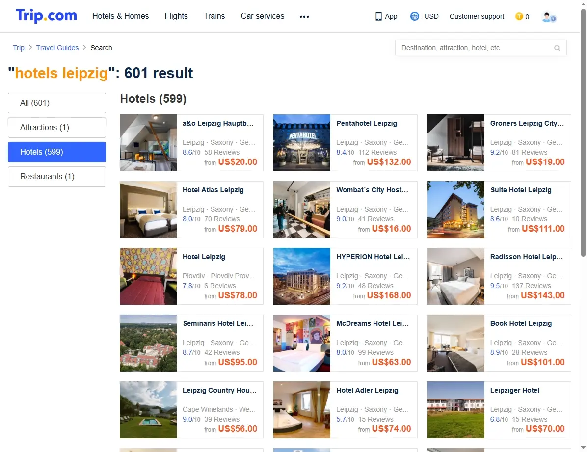 Spezielle Angebote für Hotels in Leipzig