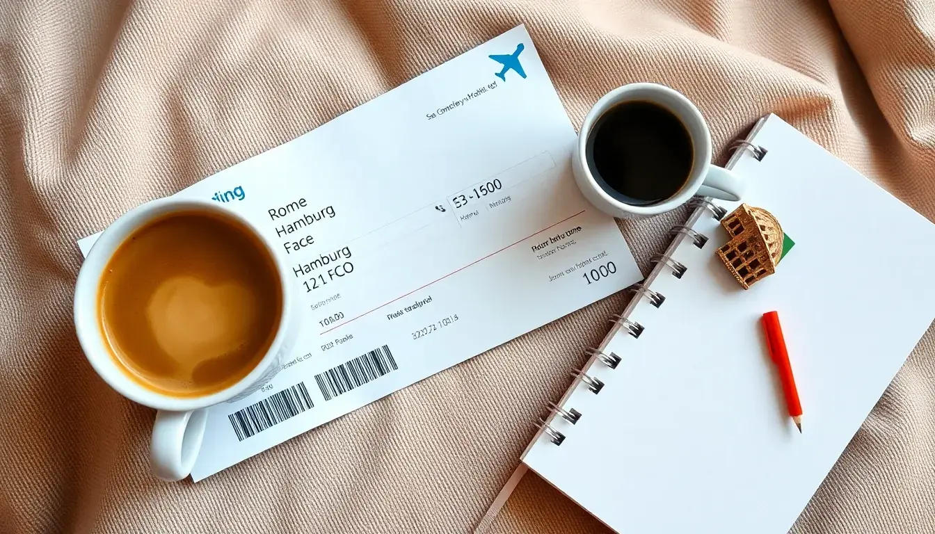 flug hamburg rom