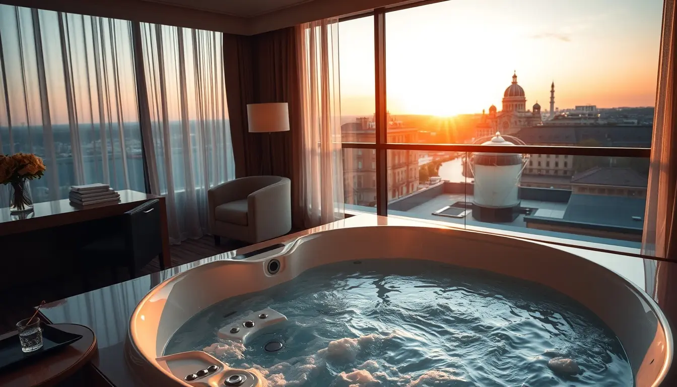 hotel mit whirlpool im zimmer